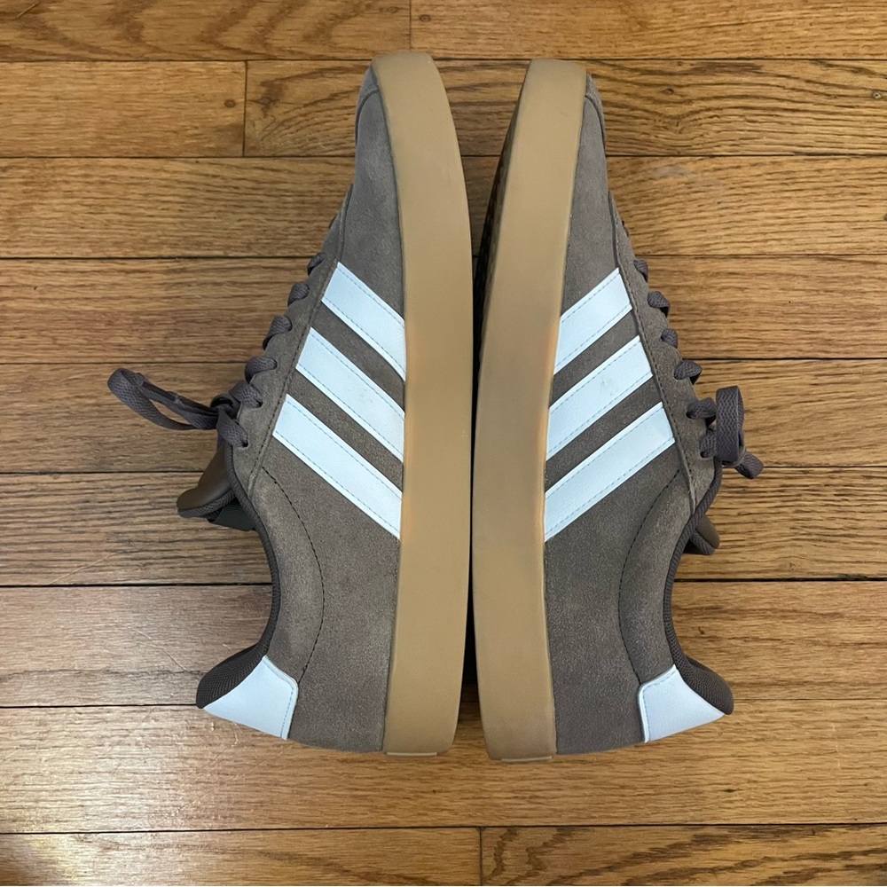 MEN'S ADIDAS BARREDA SNEAKERS BROWN WHITE GUM SIZE 11.5 NEW - Picture 10 of 10